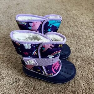 Kids Purple Snow Boots